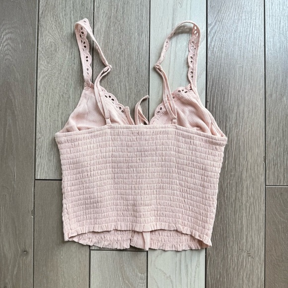Garage Light Pink Textured Tank Top - Picture 2 of 4